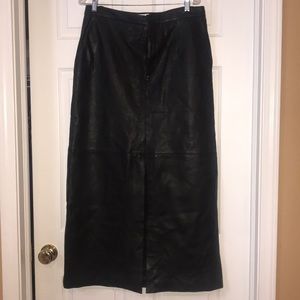 Leather skirt